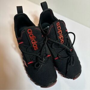 Adidas Kids Black and Red Sneakers